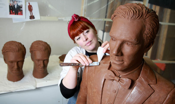 Por algum motivo alguém fez um Benedict Cumberbatch de chocolate...