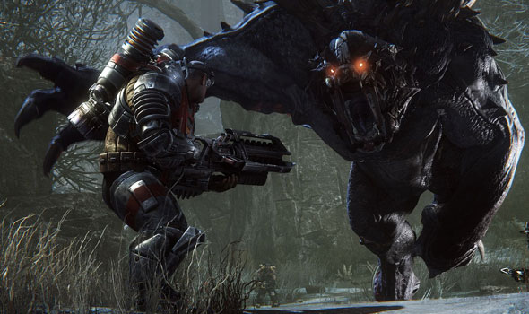 Gameplay de Evolve mostra o modo off-line