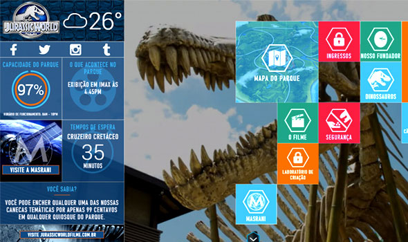 Jurassic World ganha site viral com informações do parque