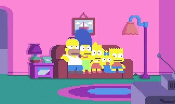 Abertura de Os Simpsons é recriada em PixelArt