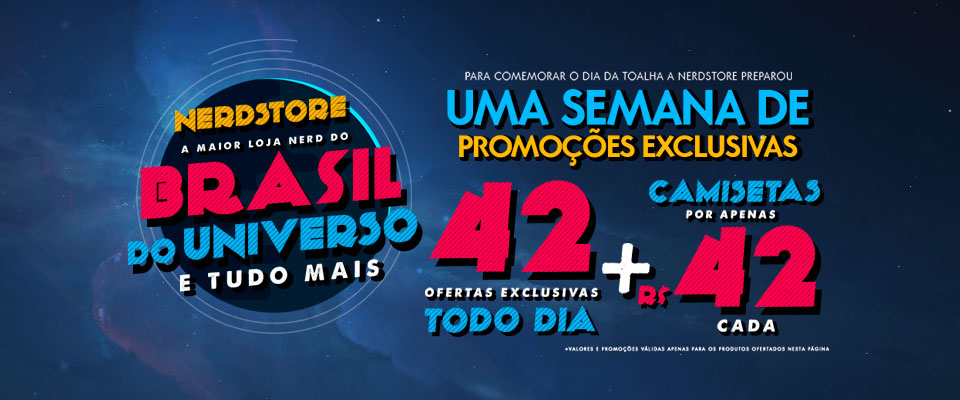 Nerdstore promove uma semana de descontos temáticos para o Dia da Toalha