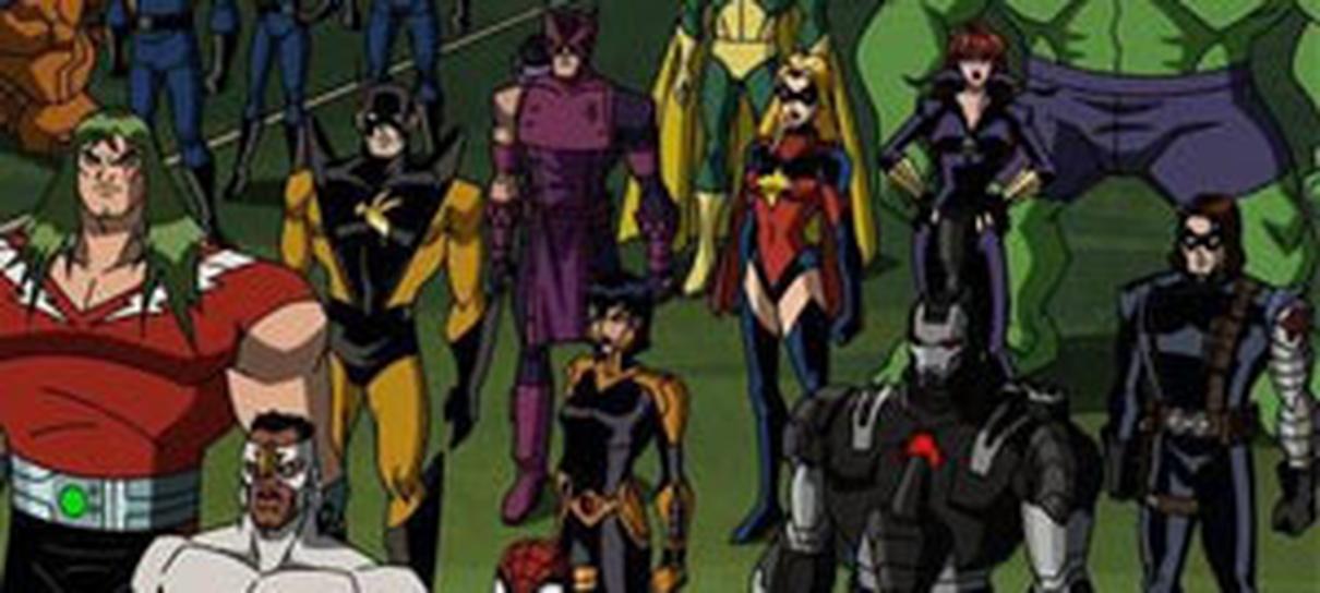 Nova imagem do desenho dos Vingadores reúne os maiores heróis da Marvel!
