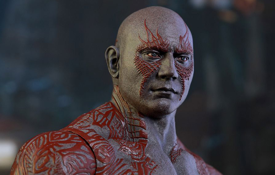 Drax da Hot Toys também não vai entender as suas metáforas
