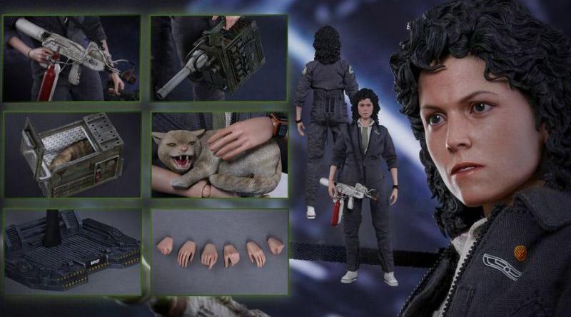 Hot Toys | Figure da Ellen Ripley inclui até o Jonesy