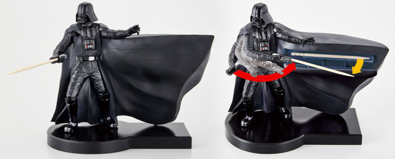 Este paliteiro de Darth Vader está pronto para lutar contra a escória rebelde