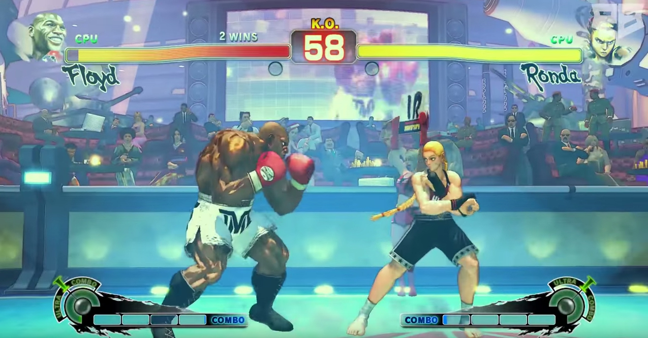 Ronda Rousey enfrenta Floyd Mayweather no Street Fighter em mod feito por fã