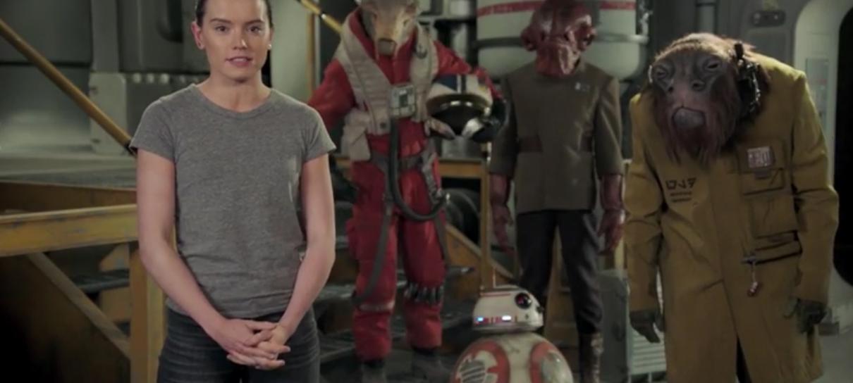 Daisy Ridley deseja um feliz dia de Star Wars