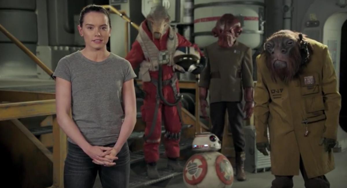 Daisy Ridley deseja um feliz dia de Star Wars