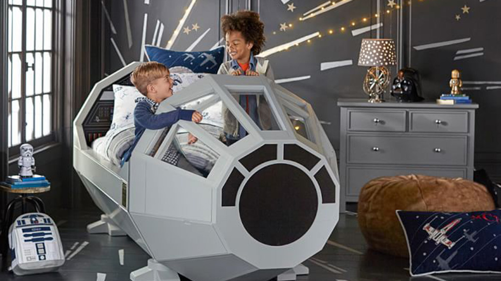 Você vai precisar de muitos créditos para comprar essa cama de Millenium Falcon