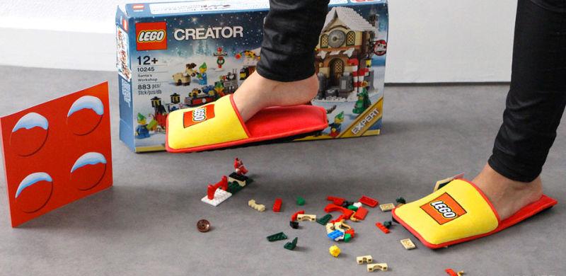 LEGO criou pantufas especiais para proteger os seus pés contra as pecinhas
