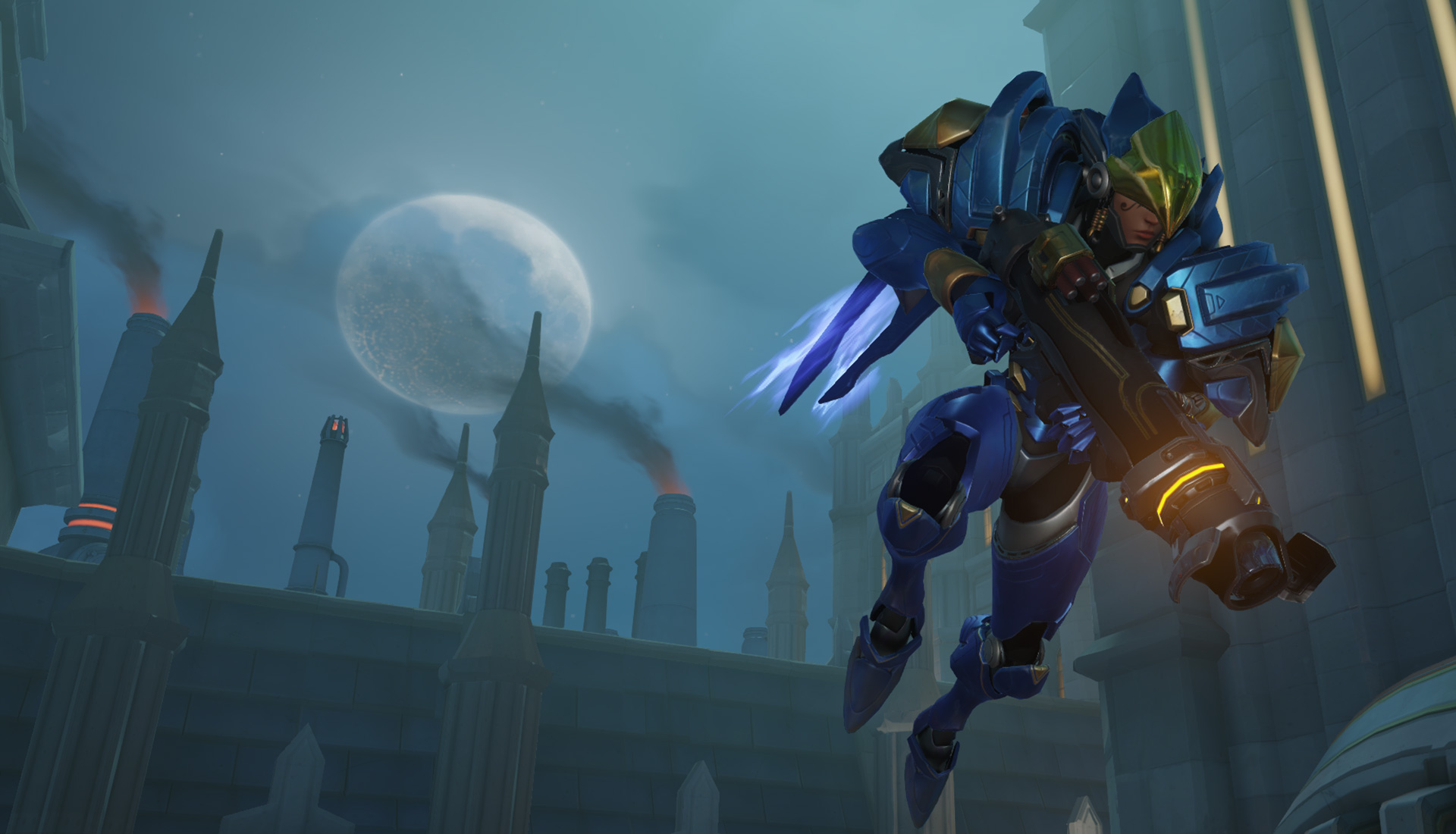 Pharah domina os céus em gameplay de Overwatch