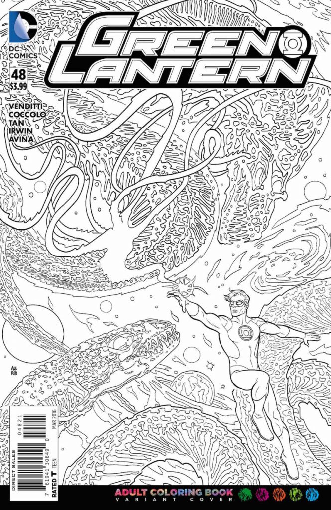 Green Lantern #48 por Mike Allred