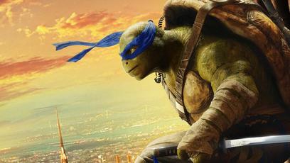 Tartarugas não tem medo de altura nos pôsteres de As Tartarugas Ninja: Fora das Sombras