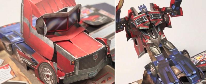 Livro Pop-Up de Transformers esconde Decepticons e Autobots de papel
