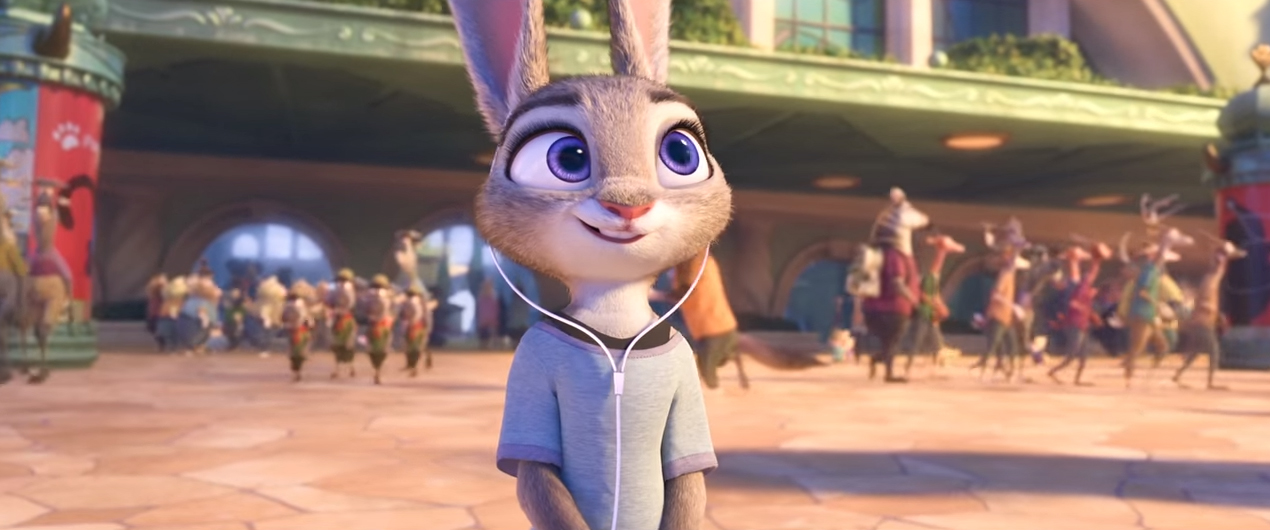 Trecho de Zootopia mostra Judy Hopps chegando na cidade